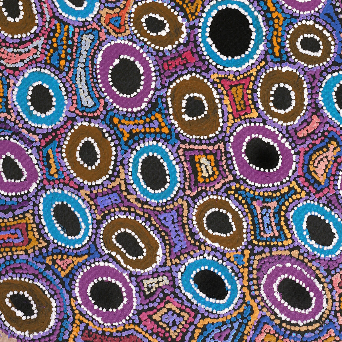 Aboriginal Art by Joy Nangala Brown, Yumari Jukurrpa, 76x46cm - ART ARK®