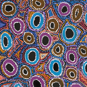 Aboriginal Art by Joy Nangala Brown, Yumari Jukurrpa, 76x46cm - ART ARK®