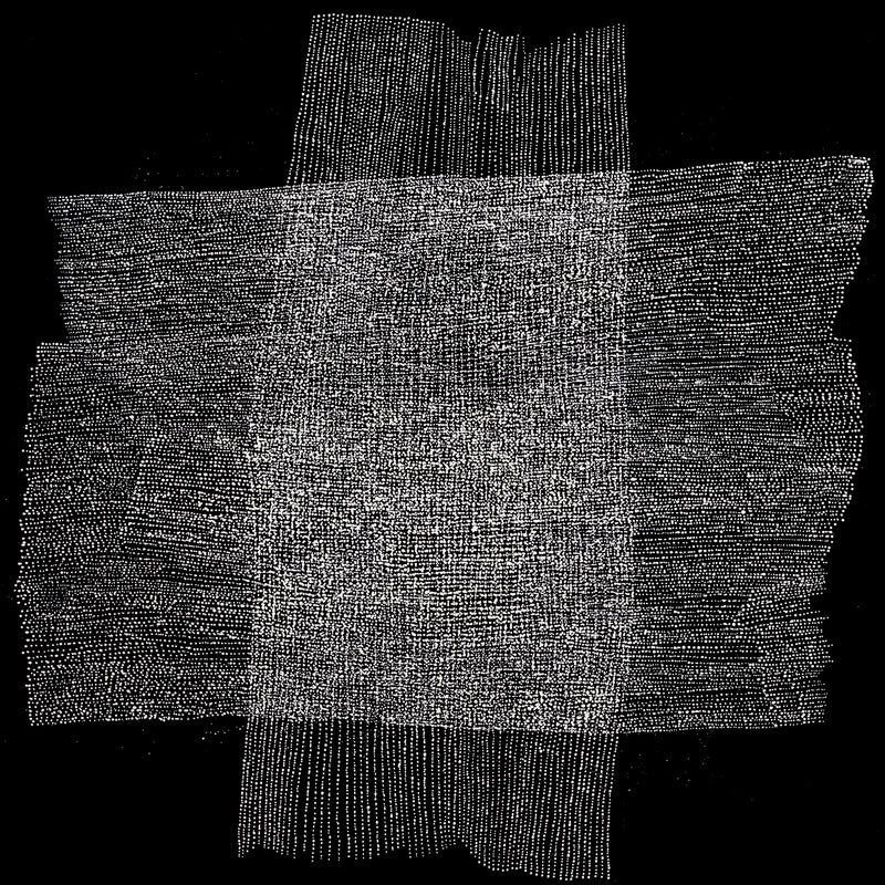 Aboriginal Artwork by Julie Nangala Robertson, Mina Mina Jukurrpa, 152x152cm