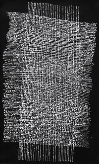 Aboriginal Artwork by Julie Nangala Robertson, Mina Mina Jukurrpa, 76x46cm