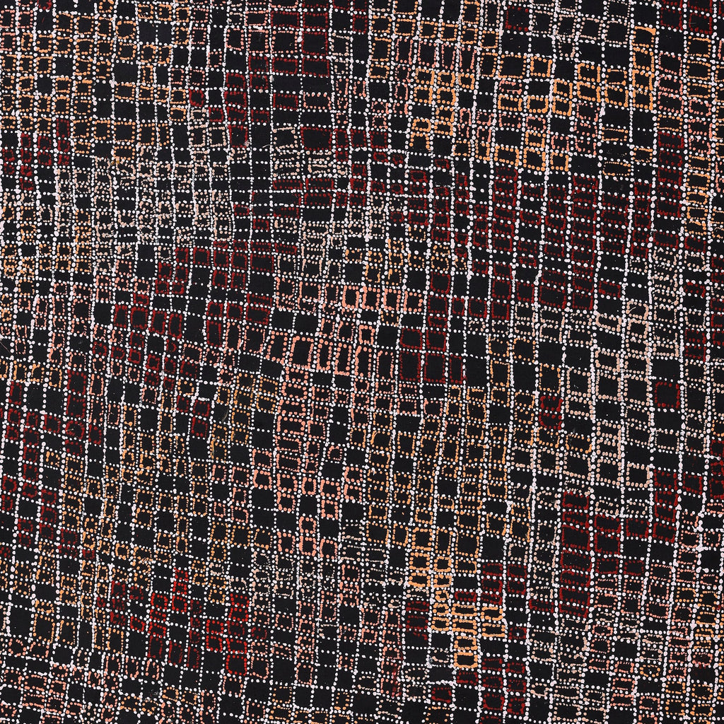 Aboriginal Artwork by Julie Nangala Robertson, Ngapa Jukurrpa (Water Dreaming) - Pirlinyarnu, 152x107cm