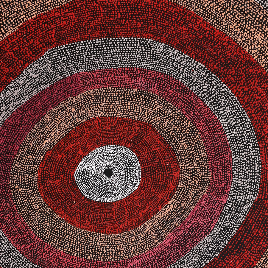 Aboriginal Artwork by Julie Nangala Robertson, Mina Mina Jukurrpa (Mina Mina Dreaming), 182x91cm