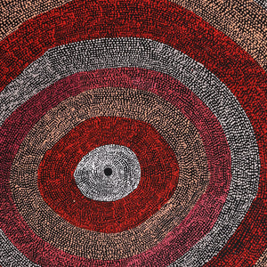 Aboriginal Art by Julie Nangala Robertson, Mina Mina Jukurrpa (Mina Mina Dreaming), 182x91cm - ART ARK®