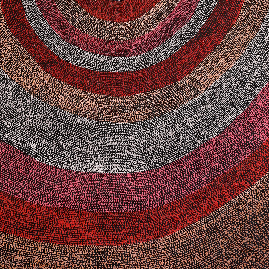 Aboriginal Artwork by Julie Nangala Robertson, Mina Mina Jukurrpa (Mina Mina Dreaming), 182x91cm