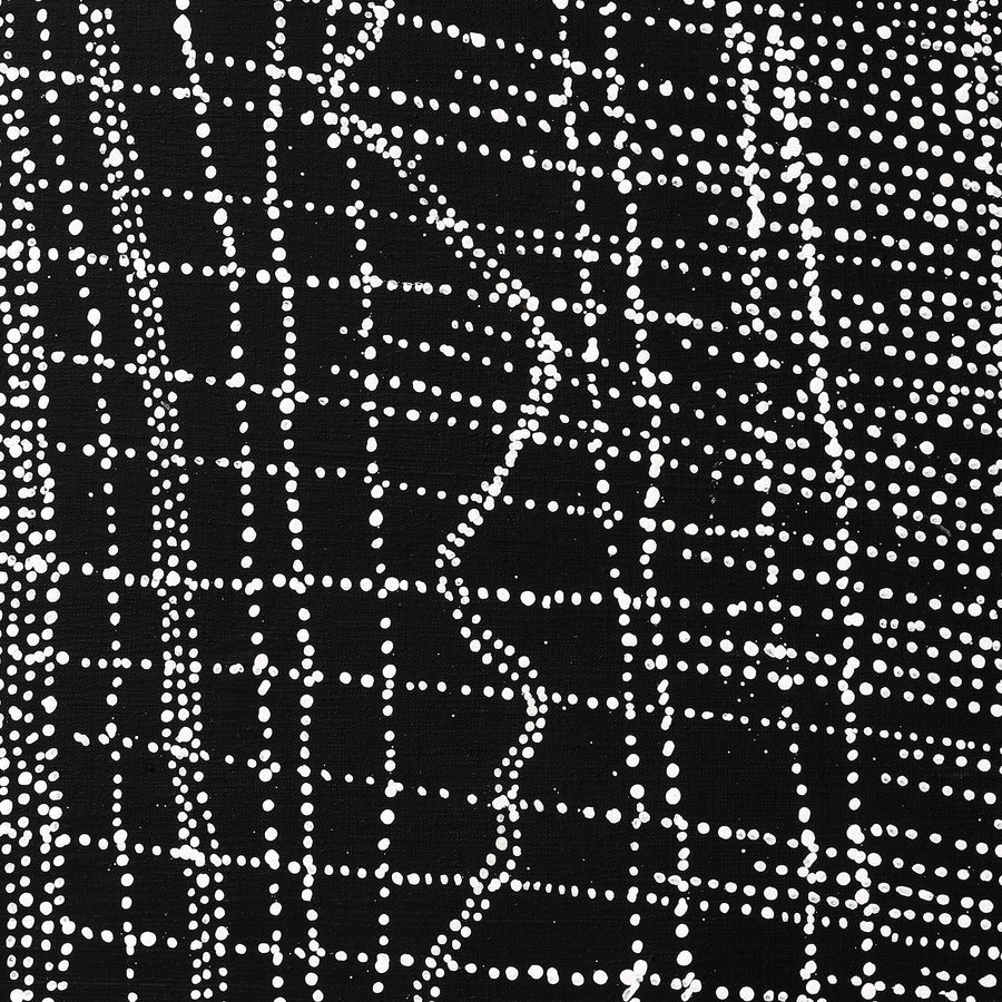 Aboriginal Artwork by Julie Nangala Robertson, Ngapa Jukurrpa (Water Dreaming) - Pirlinyarnu, 203x91cm