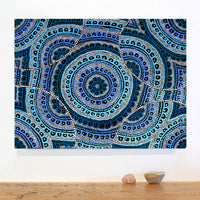 Aboriginal Artwork by Kirsty-Anne Napanangka Martin, Ngalyipi Jukurrpa (Snakevine Dreaming) - Mina Mina, 61x46cm