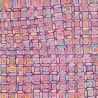Aboriginal Artwork by Lynette Nangala Singleton, Ngapa Jukurrpa - Puyurru, 107x91cm