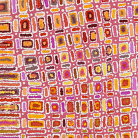 Aboriginal Artwork by Lynette Nangala Singleton, Ngapa Jukurrpa - Puyurru, 107x91cm