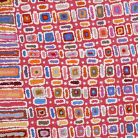 Aboriginal Artwork by Lynette Nangala Singleton, Ngapa Jukurrpa - Puyurru, 91x91cm