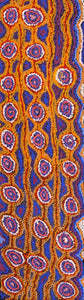 Aboriginal Artwork by Magda Nakamarra Curtis, Lappi Lappi Jukurrpa, 107x30cm - ART ARK®