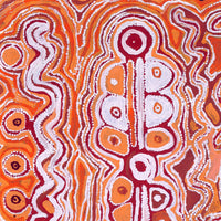 Aboriginal Artwork by Molly Napurrurla Martin, Yarla Jukurrpa (Bush Potato Dreaming) - Cockatoo Creek, 76x61cm