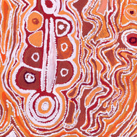 Aboriginal Artwork by Molly Napurrurla Martin, Yarla Jukurrpa (Bush Potato Dreaming) - Cockatoo Creek, 76x61cm