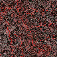Aboriginal Artwork by Patrick Japangardi Williams, Mina Mina Jukurrpa (Mina Mina Dreaming), 152x122cm