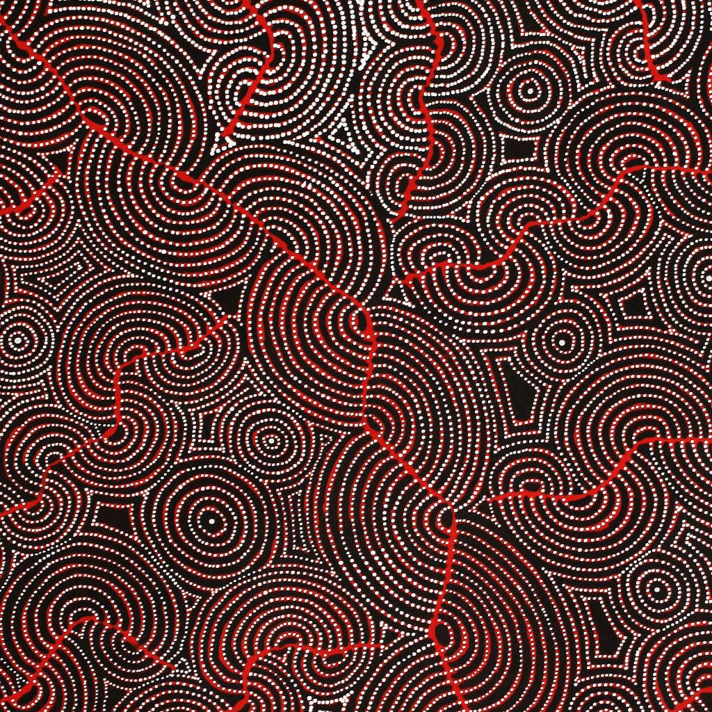 Aboriginal Artwork by Patrick Japangardi Williams, Mina Mina Jukurrpa (Mina Mina Dreaming), 152x122cm