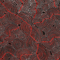 Aboriginal Artwork by Patrick Japangardi Williams, Mina Mina Jukurrpa (Mina Mina Dreaming), 152x122cm