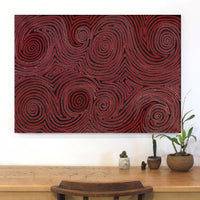 Aboriginal Artwork by Pauline Napangardi Gallagher, Mina Mina Jukurrpa, 107x76cm