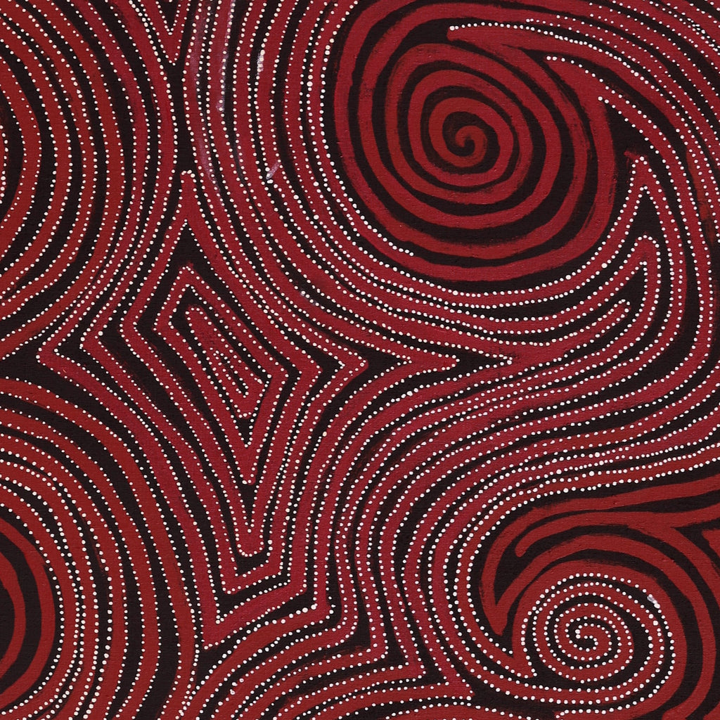 Aboriginal Art by Pauline Napangardi Gallagher, Mina Mina Jukurrpa, 107x76cm - ART ARK®