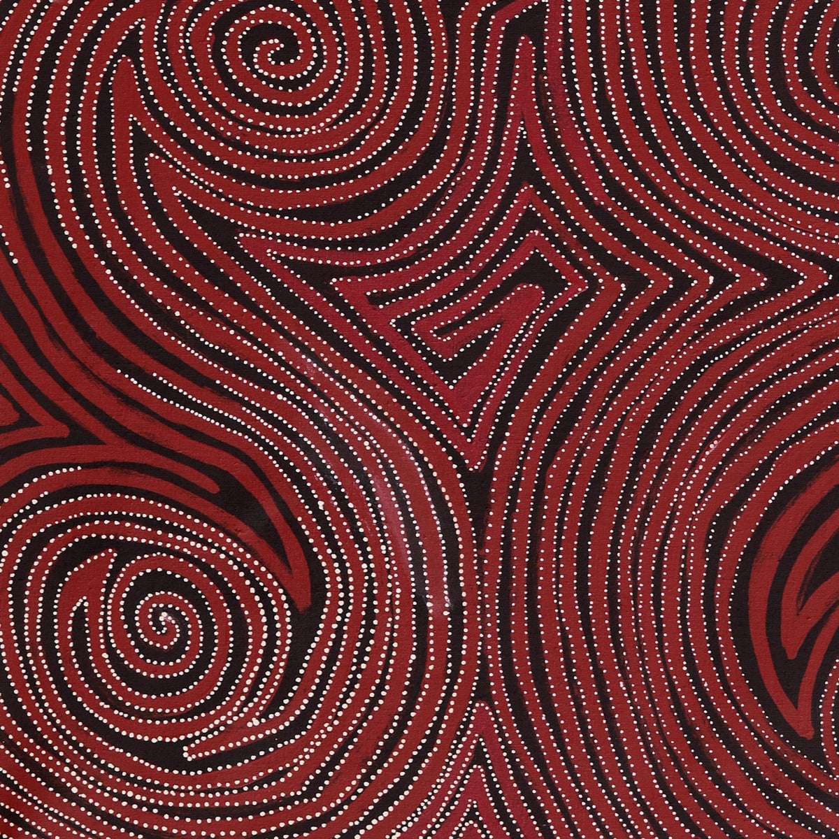 Aboriginal Art by Pauline Napangardi Gallagher, Mina Mina Jukurrpa, 107x76cm - ART ARK®