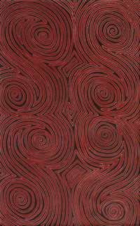 Aboriginal Artwork by Pauline Napangardi Gallagher, Mina Mina Jukurrpa, 122x76cm