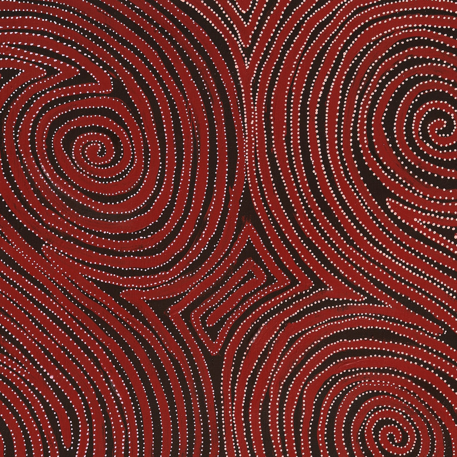 Aboriginal Artwork by Pauline Napangardi Gallagher, Mina Mina Jukurrpa, 122x76cm
