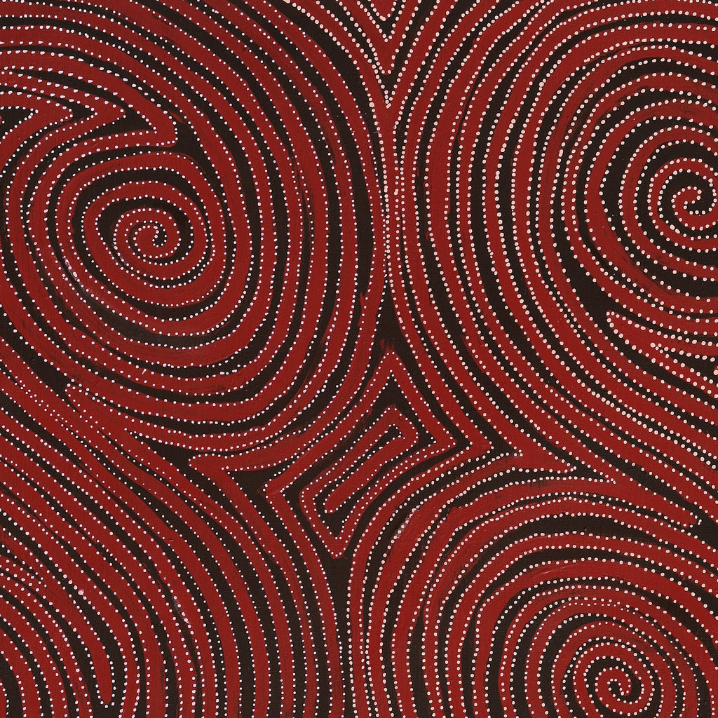 Aboriginal Art by Pauline Napangardi Gallagher, Mina Mina Jukurrpa, 122x76cm - ART ARK®