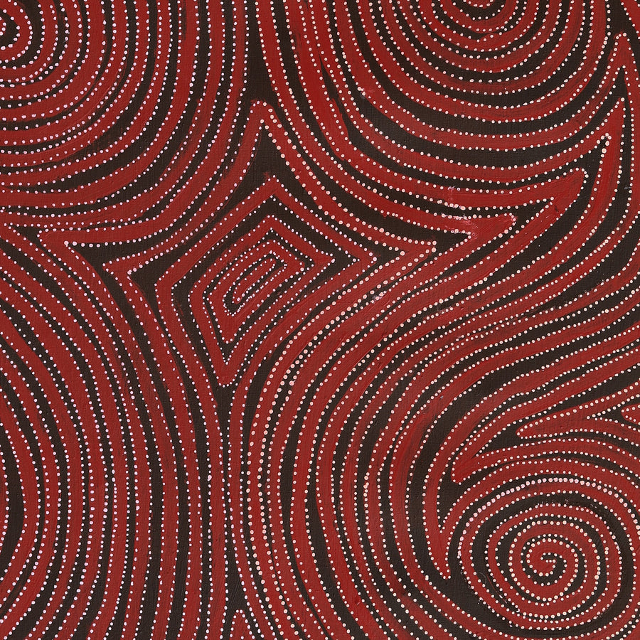 Aboriginal Artwork by Pauline Napangardi Gallagher, Mina Mina Jukurrpa, 122x76cm