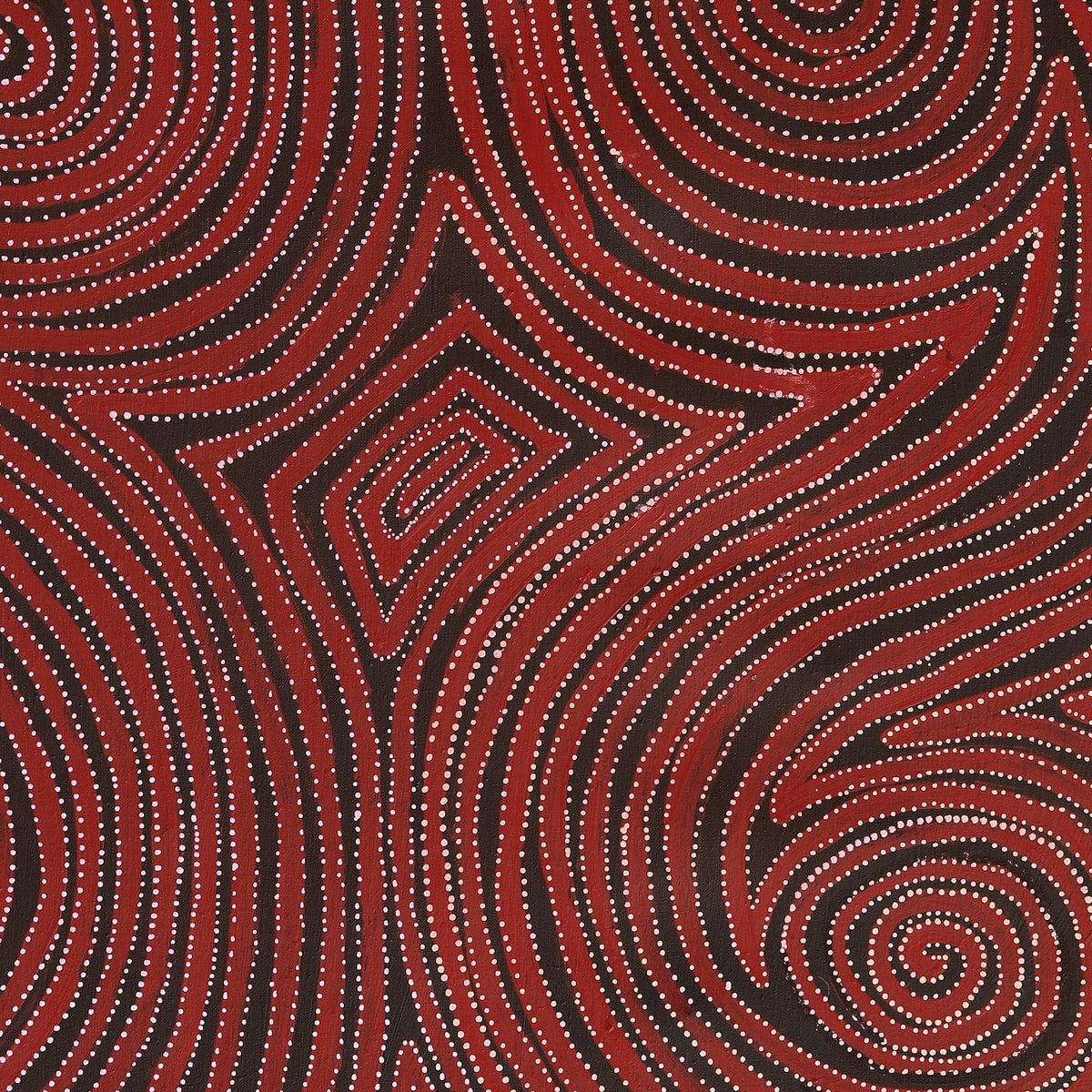 Aboriginal Art by Pauline Napangardi Gallagher, Mina Mina Jukurrpa, 122x76cm - ART ARK®