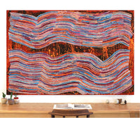 Aboriginal Artwork by Pauline Napangardi Gallagher, Mina Mina Jukurrpa, 182x122cm