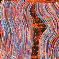 Aboriginal Artwork by Pauline Napangardi Gallagher, Mina Mina Jukurrpa, 182x122cm