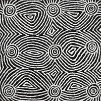 Aboriginal Artwork by Pauline Napangardi Gallagher, Mina Mina Jukurrpa, 46x46cm