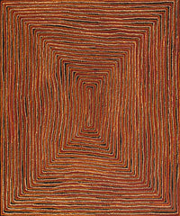 Aboriginal Artwork by Pauline Napangardi Gallagher, Mina Mina Jukurrpa, 91x76cm