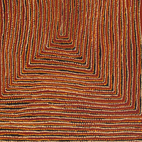 Aboriginal Artwork by Pauline Napangardi Gallagher, Mina Mina Jukurrpa, 91x76cm