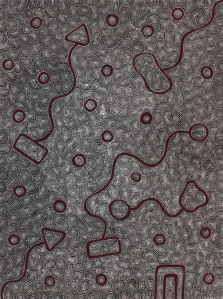 Aboriginal Artwork by Shanna Napanangka Williams, Ngapa Jukurrpa - Puyurru, 122x91cm