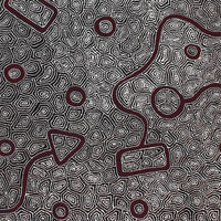 Aboriginal Artwork by Shanna Napanangka Williams, Ngapa Jukurrpa - Puyurru, 122x91cm