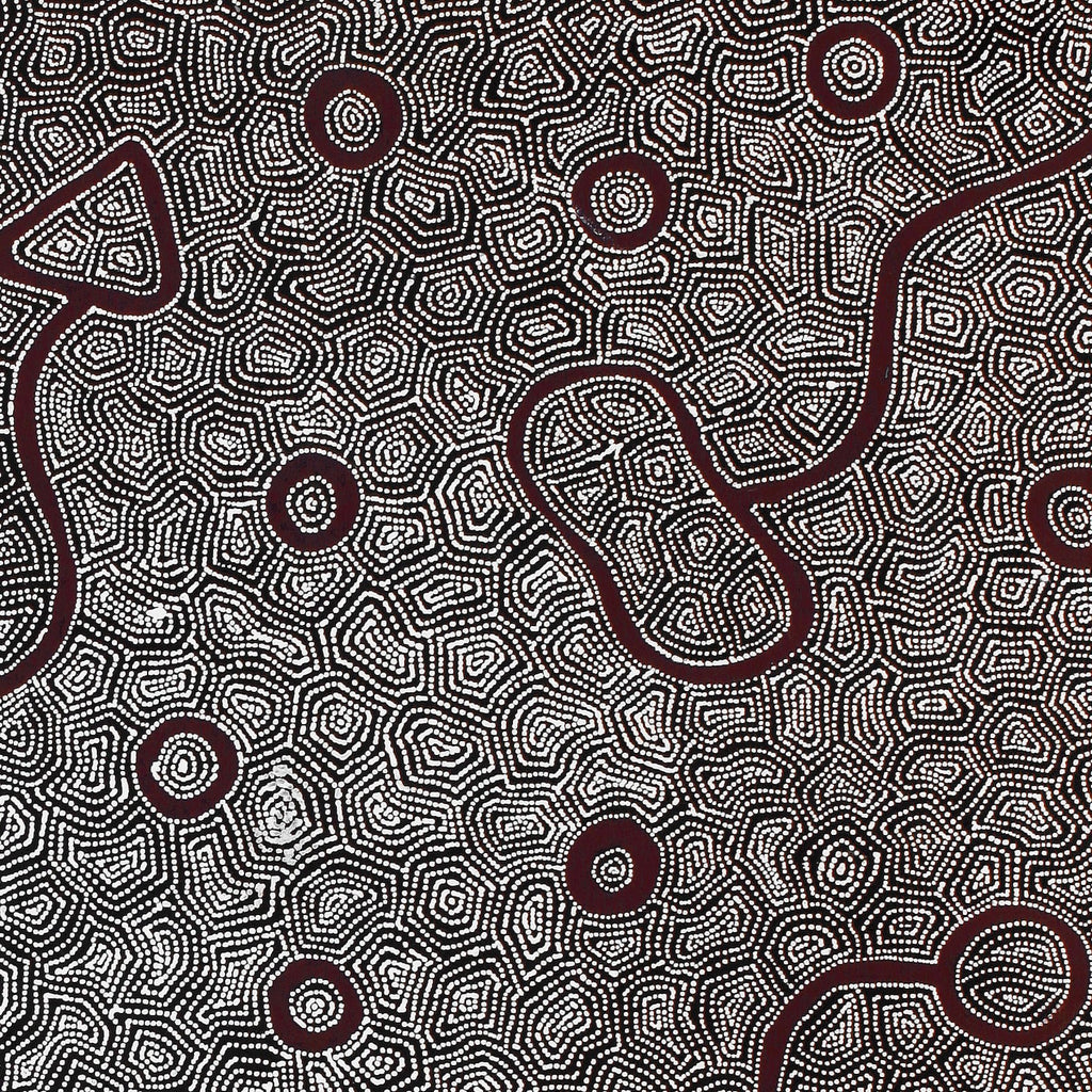Aboriginal Artwork by Shanna Napanangka Williams, Ngapa Jukurrpa - Puyurru, 122x91cm