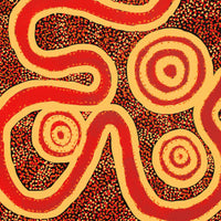 Aboriginal Artwork by Sharoline Nampijinpa Frank, Warna Jukurrpa (Snake Dreaming), 91x61cm