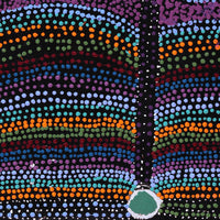Aboriginal Artwork by Sheree Napurrurla Wayne, Lukarrara Jukurrpa (Desert Fringe-rush Seed Dreaming), 61x46cm