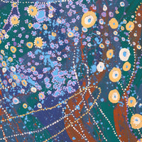 Aboriginal Artwork by Steven Jupurrurla Nelson, Janganpa Jukurrpa (Brush-tail Possum Dreaming), 91x76cm