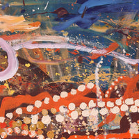 Aboriginal Artwork by Steven Jupurrurla Nelson, Janganpa Jukurrpa (Brush-tail Possum Dreaming) - Mawurrji, 183x91cm