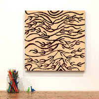 Aboriginal Artwork by Susie Nangala Watson, Mina Mina Dreaming, 46x46cm