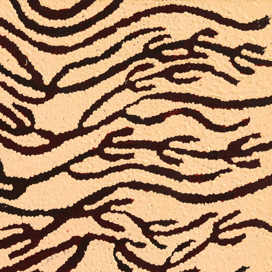 Aboriginal Artwork by Susie Nangala Watson, Mina Mina Dreaming, 46x46cm