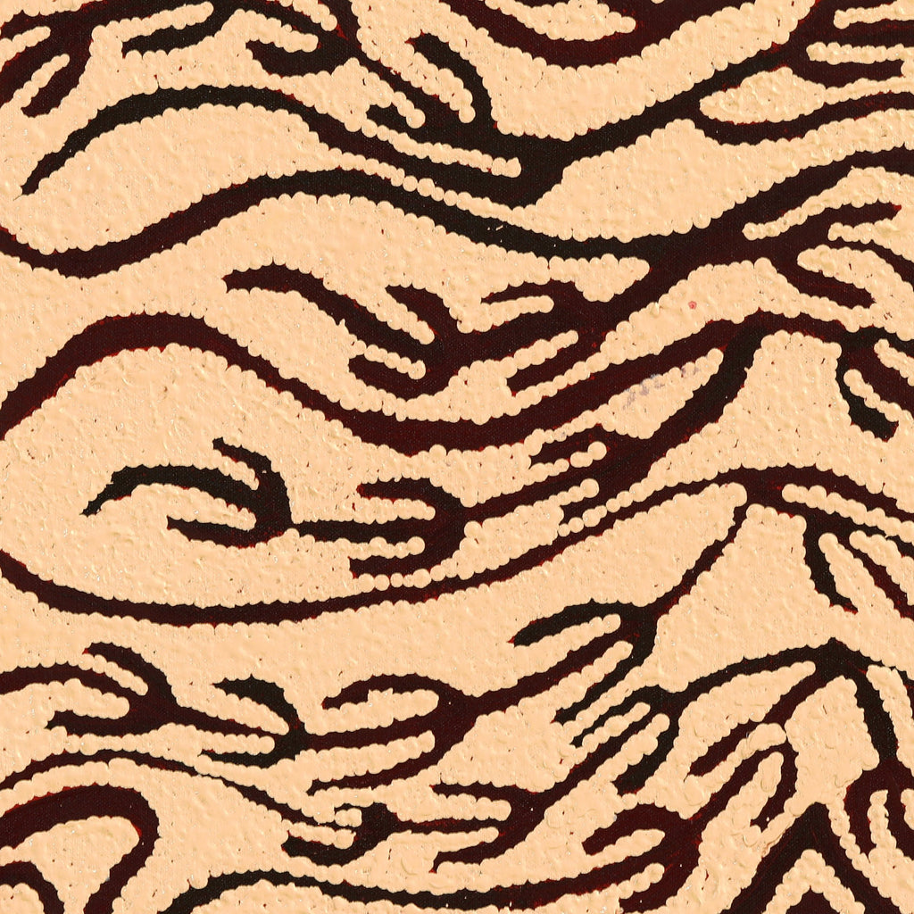 Aboriginal Artwork by Susie Nangala Watson, Mina Mina Dreaming, 46x46cm