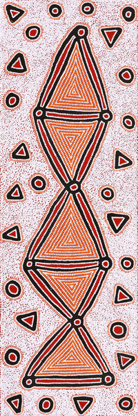 Aboriginal Artwork by Valerie Napanangka Marshall, Karnta Jukurrpa (women's Dreaming), 183x61cm