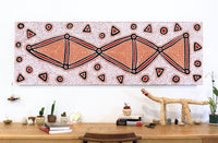 Aboriginal Artwork by Valerie Napanangka Marshall, Karnta Jukurrpa (women's Dreaming), 183x61cm