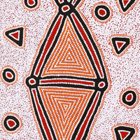 Aboriginal Artwork by Valerie Napanangka Marshall, Karnta Jukurrpa (women's Dreaming), 183x61cm