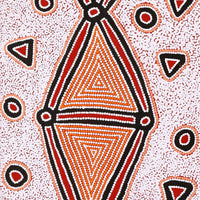 Aboriginal Art by Valerie Napanangka Marshall, Karnta Jukurrpa (women's Dreaming), 183x61cm - ART ARK®