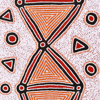 Aboriginal Artwork by Valerie Napanangka Marshall, Karnta Jukurrpa (women's Dreaming), 183x61cm