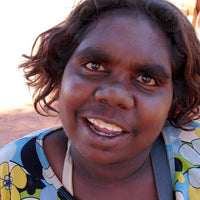 Aboriginal Artwork by Valerie Napanangka Marshall, Karnta Jukurrpa (women's Dreaming), 183x61cm