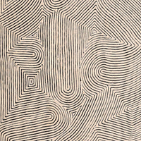 Aboriginal Artwork by Walter Jangala Brown, Tingari Cycle, 183x91cm
