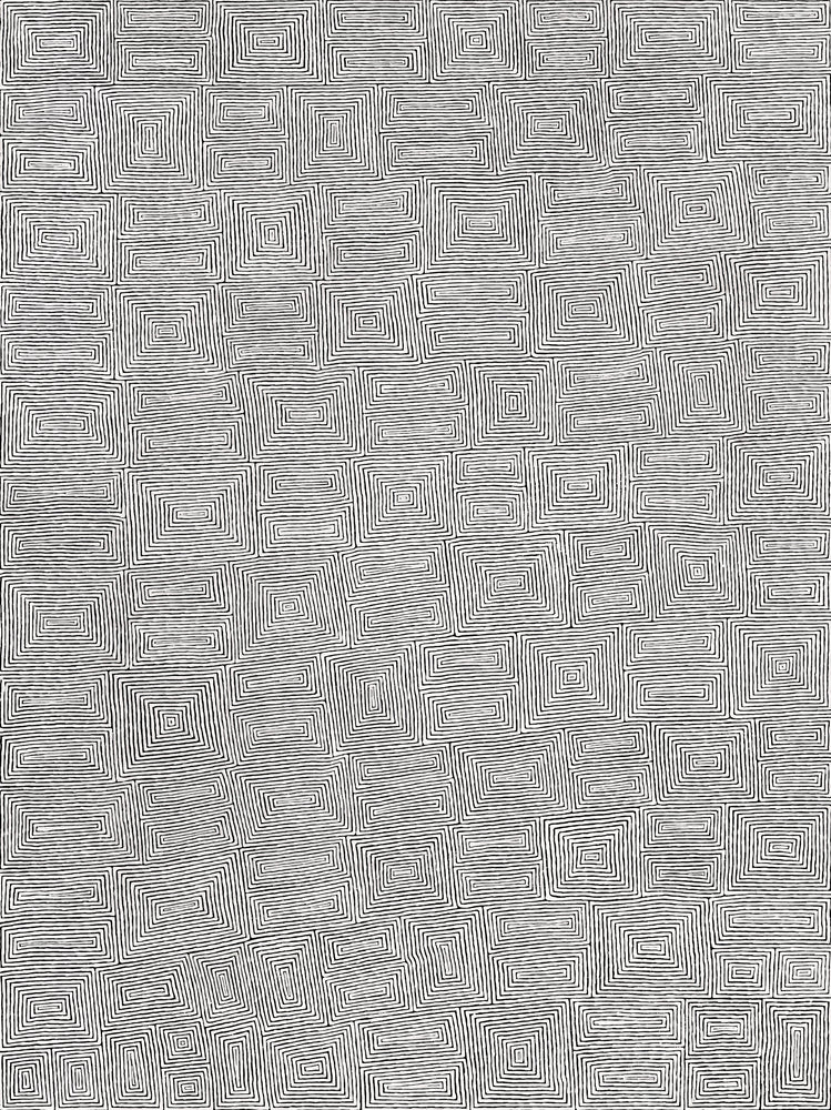 Aboriginal Artwork by Walter Jangala Brown, Tingari Cycle, 203x152cm
